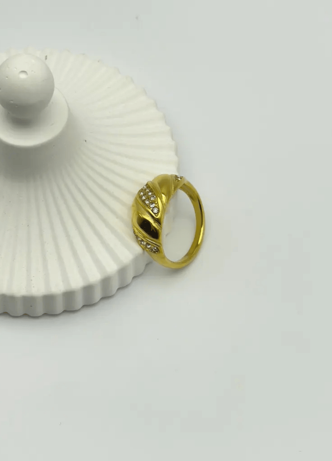Çelik Gold Ayarlanabilir Yüzük