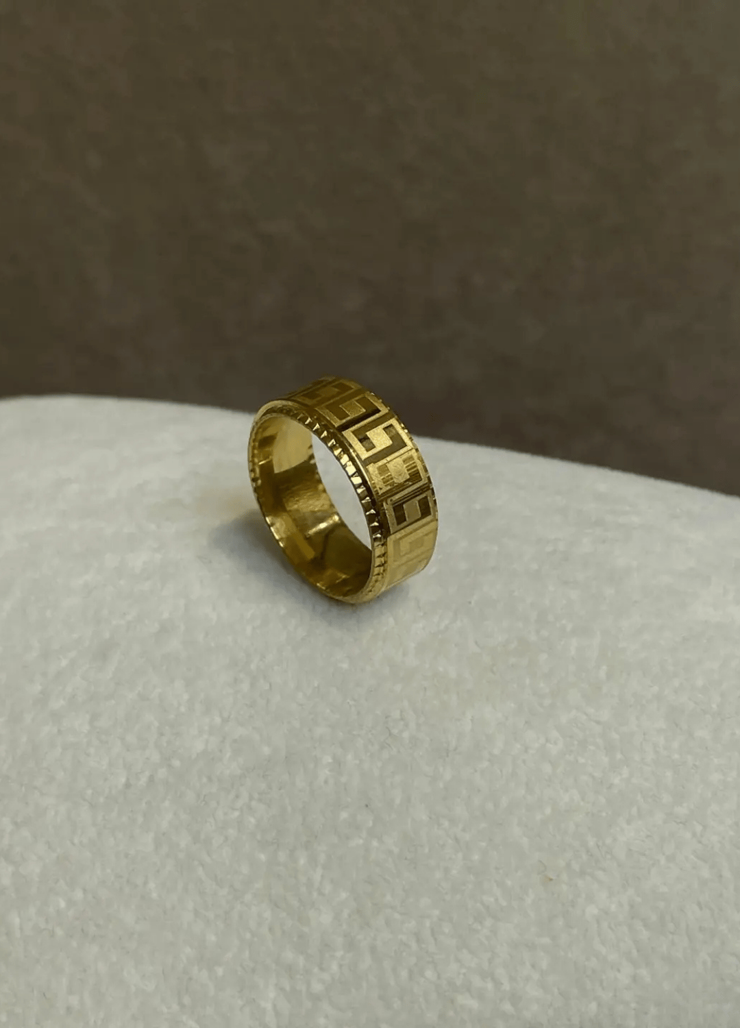 Çelik Gold Ayarlanabilir Yüzük