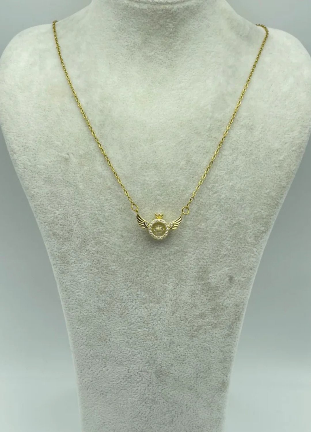 Çelik Gold Kanatlı Kolye - 25-ctr105
