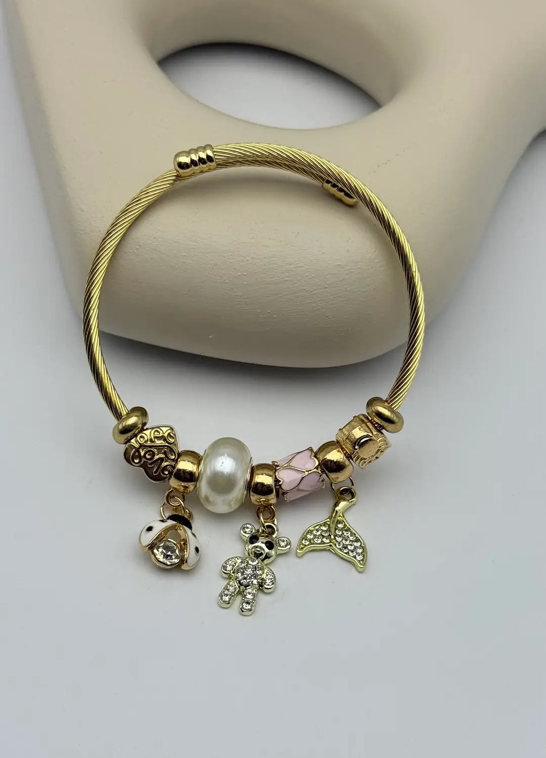 Çelik Gold Pandora Bileklik - 25-blk262