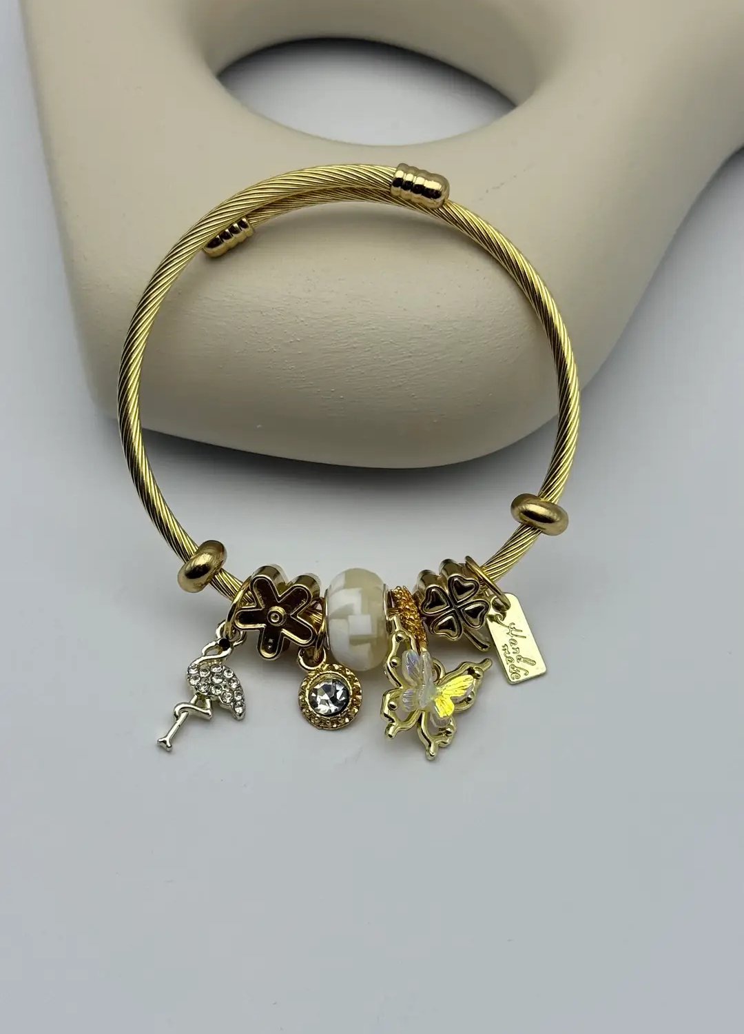 Çelik Gold Pandora Bileklik - 25-blk274