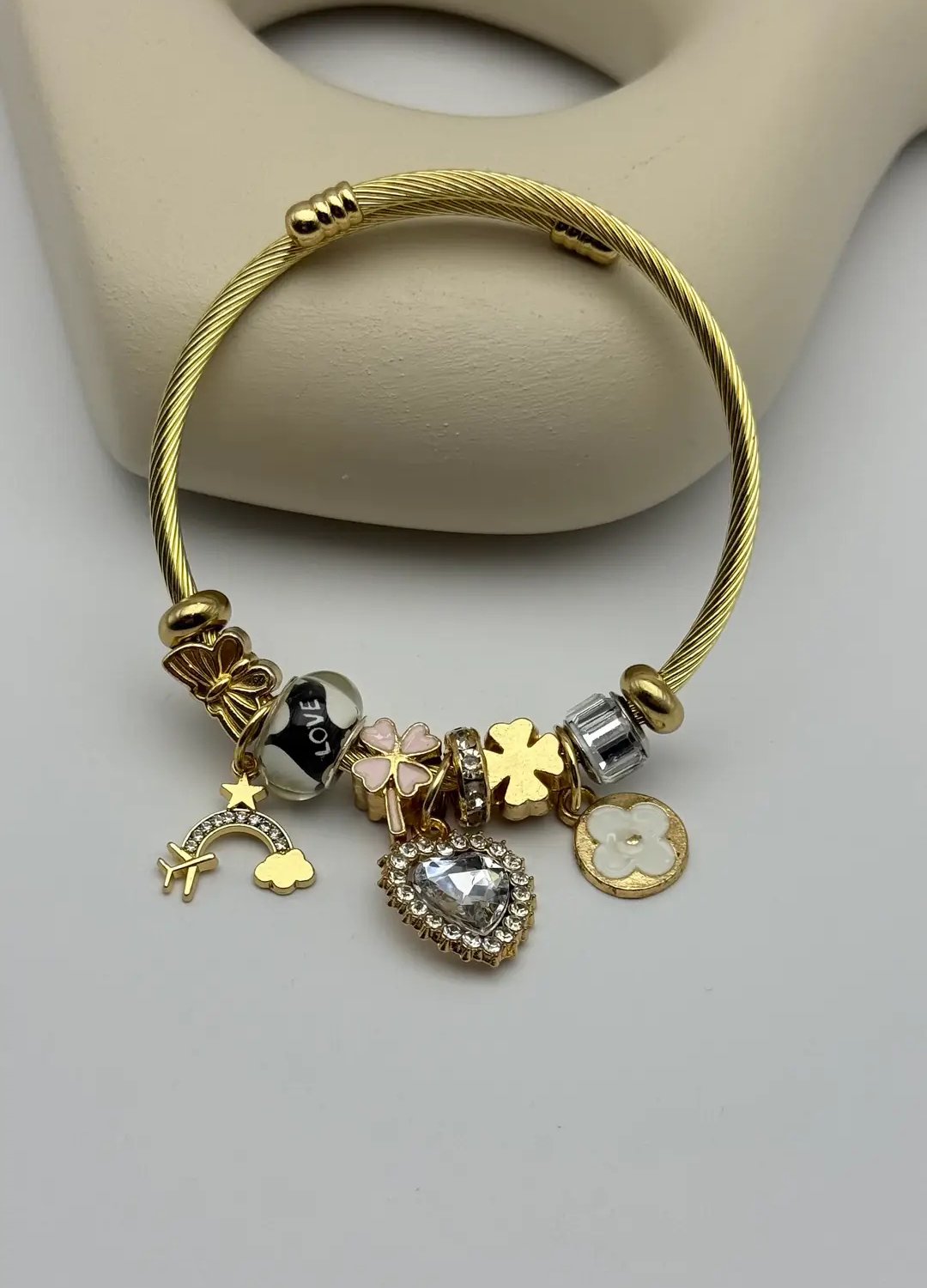 Çelik Gold Pandora Bileklik - 25-blk279
