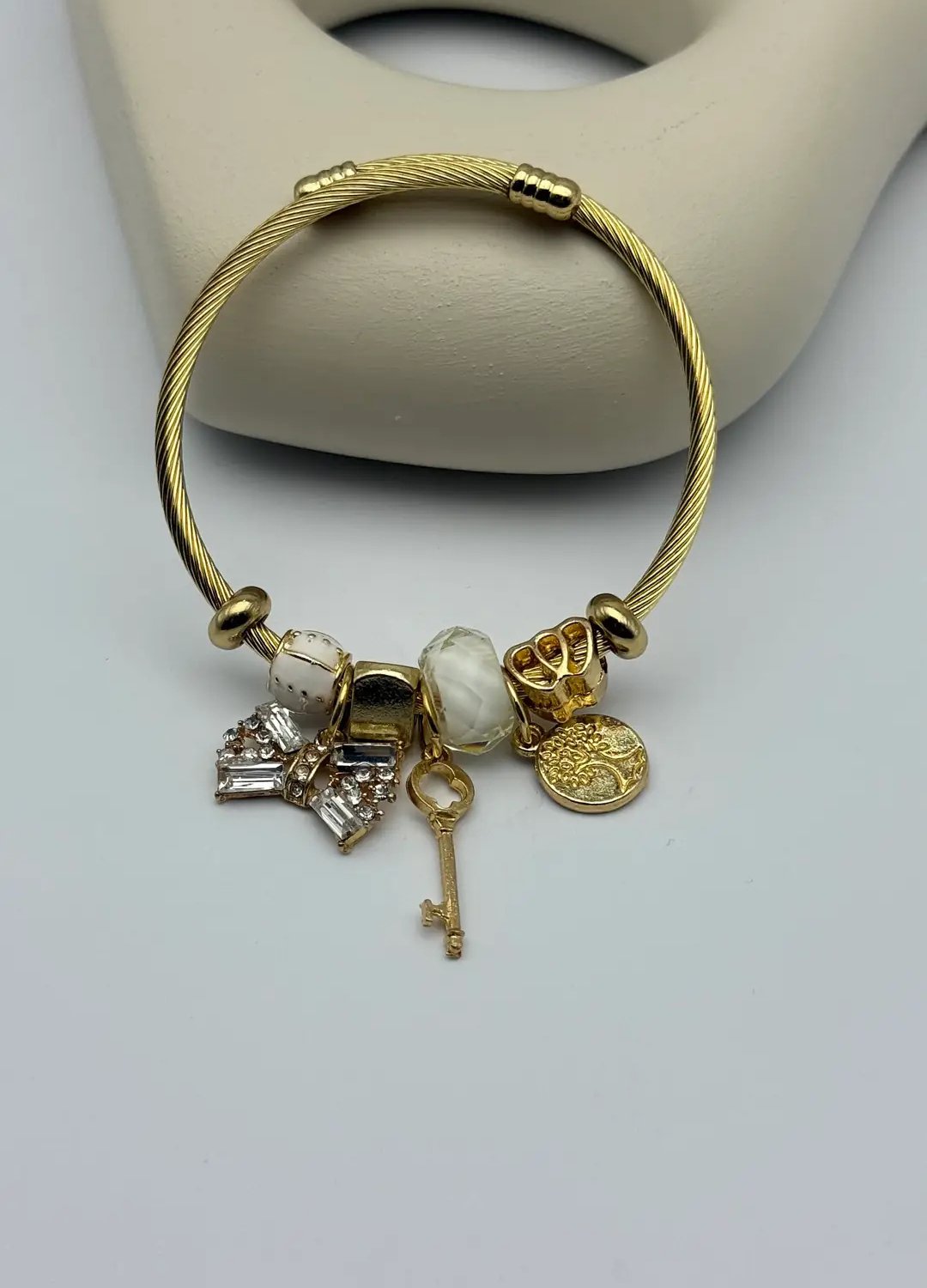 Çelik Gold Pandora Bileklik - 25-blk285