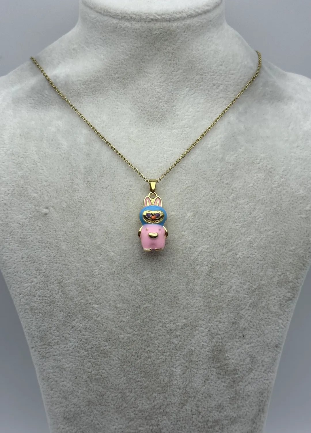 Çelik Gold Pembe Labu Kolye - 25-ctr374