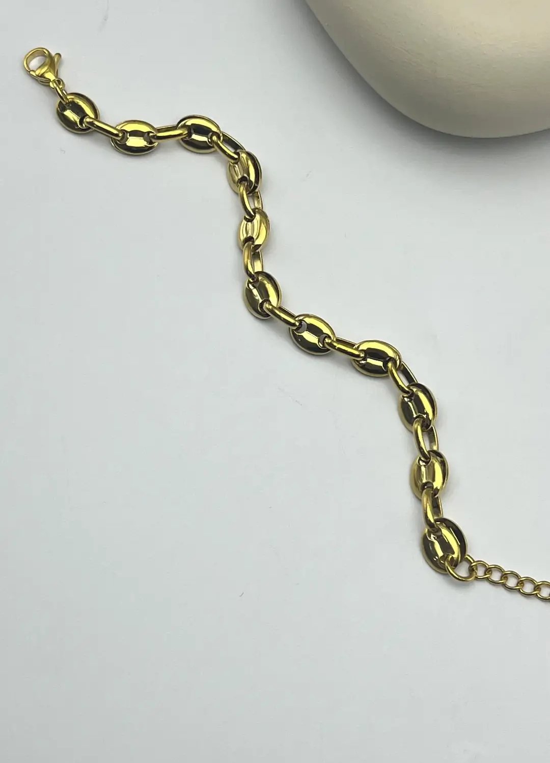 Çelik Gold Tasarım Bileklik - 25-blk136