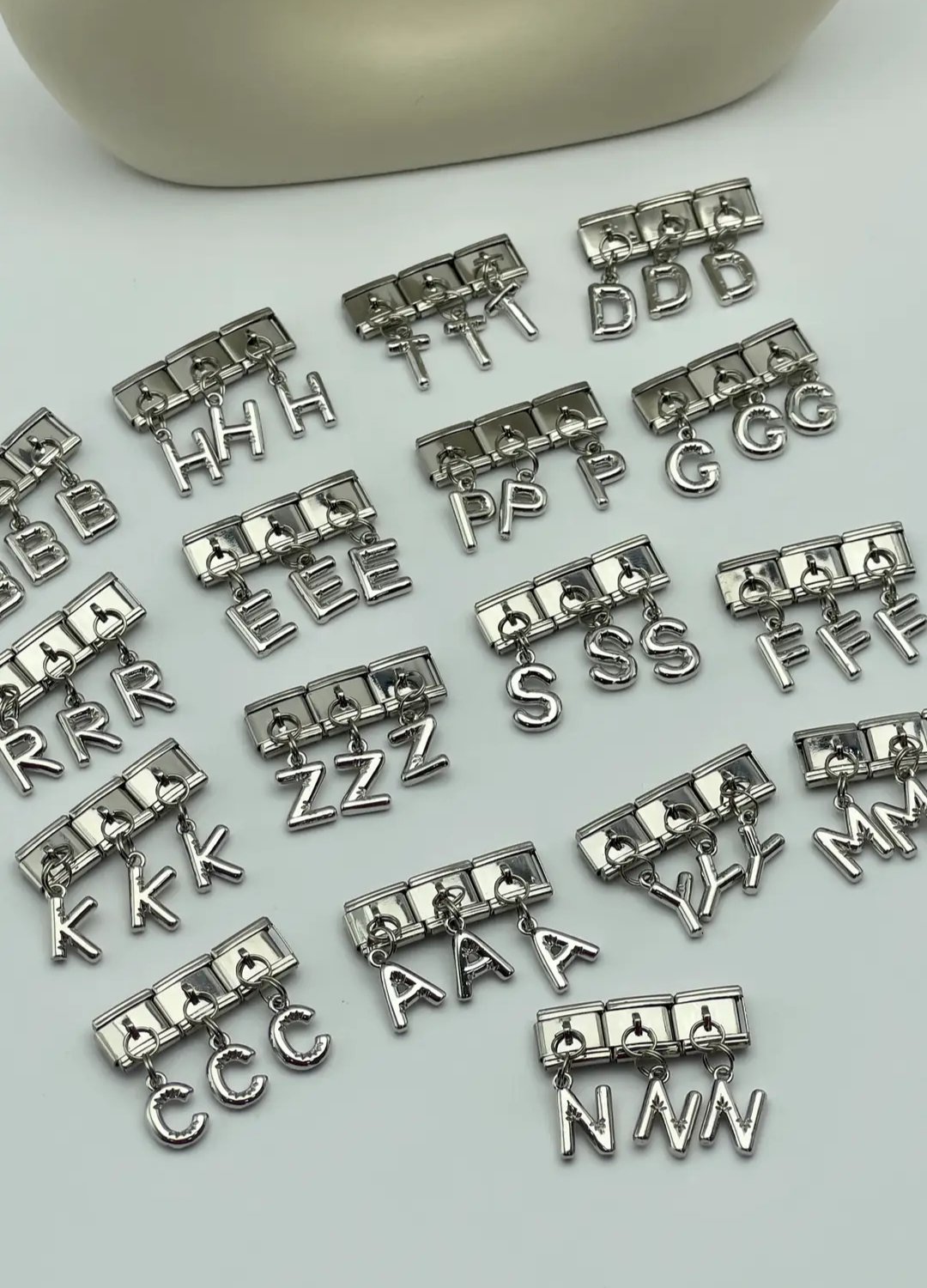 Çelik Silver Harfli Nomi Charm