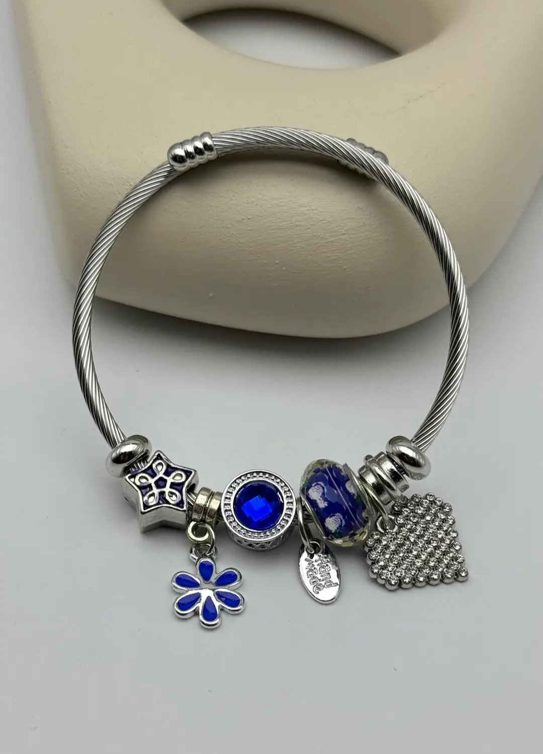 Çelik Silver Pandora Bileklik - 25-blk296