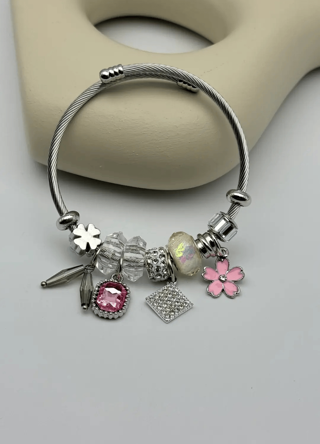 Çelik Silver Pandora Bileklik - 25-blk290