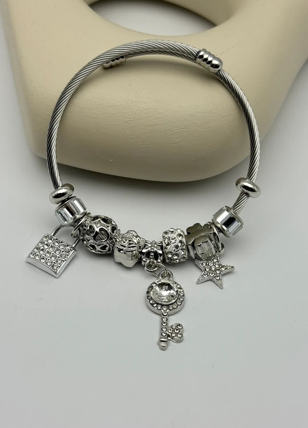 Çelik Silver Pandora Bileklik - 25-blk294