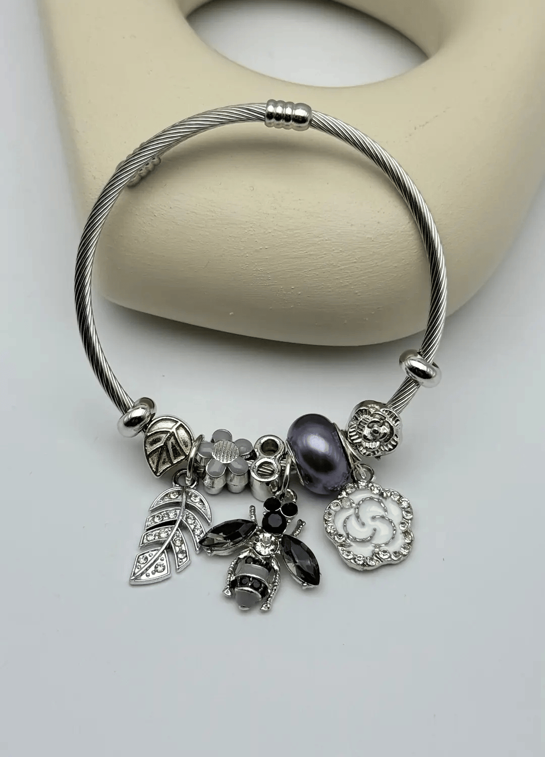 Çelik Silver Pandora Bileklik - 25-blk315
