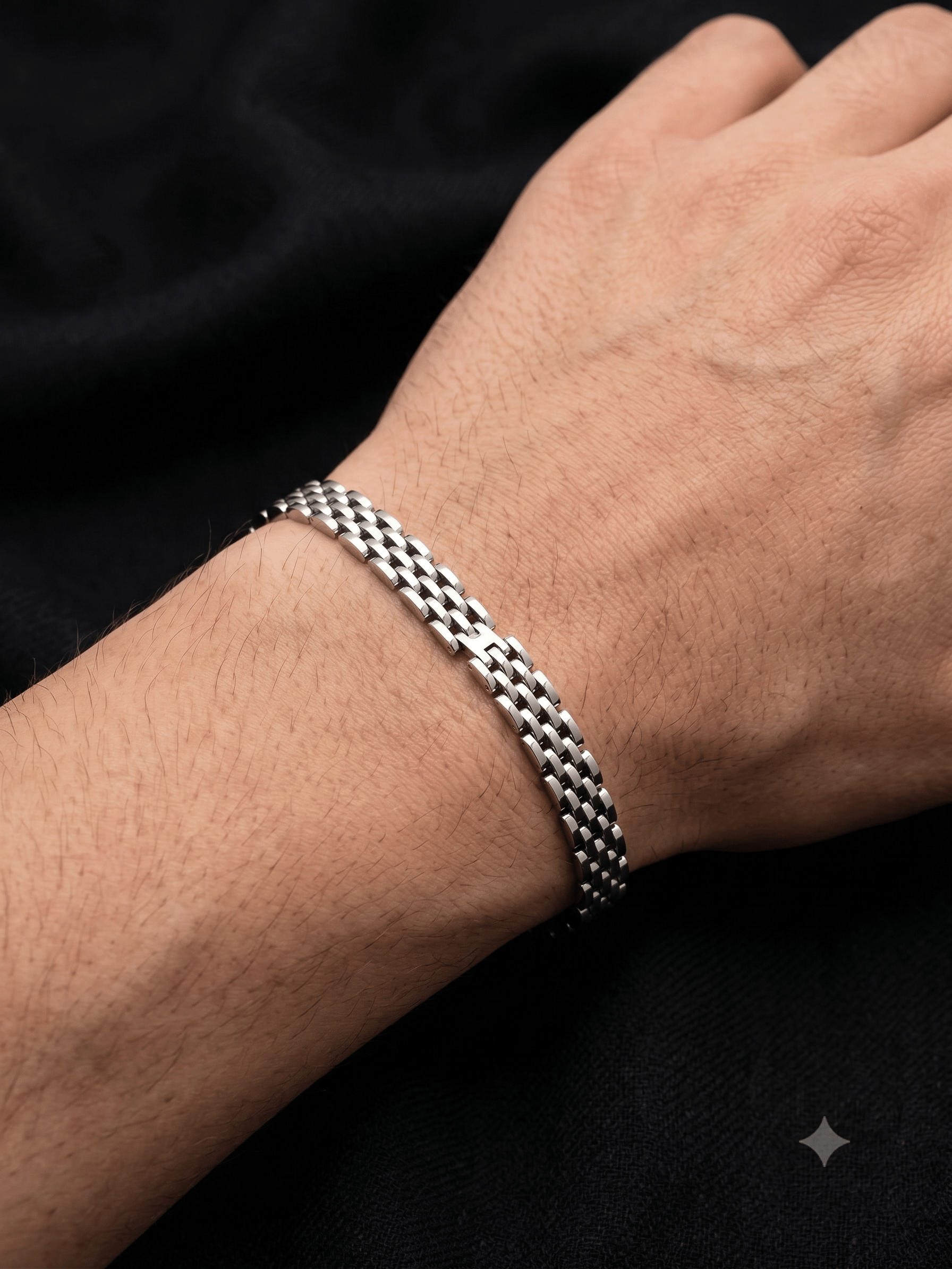 Çelik Siyah Erkek Rolex Bileklik