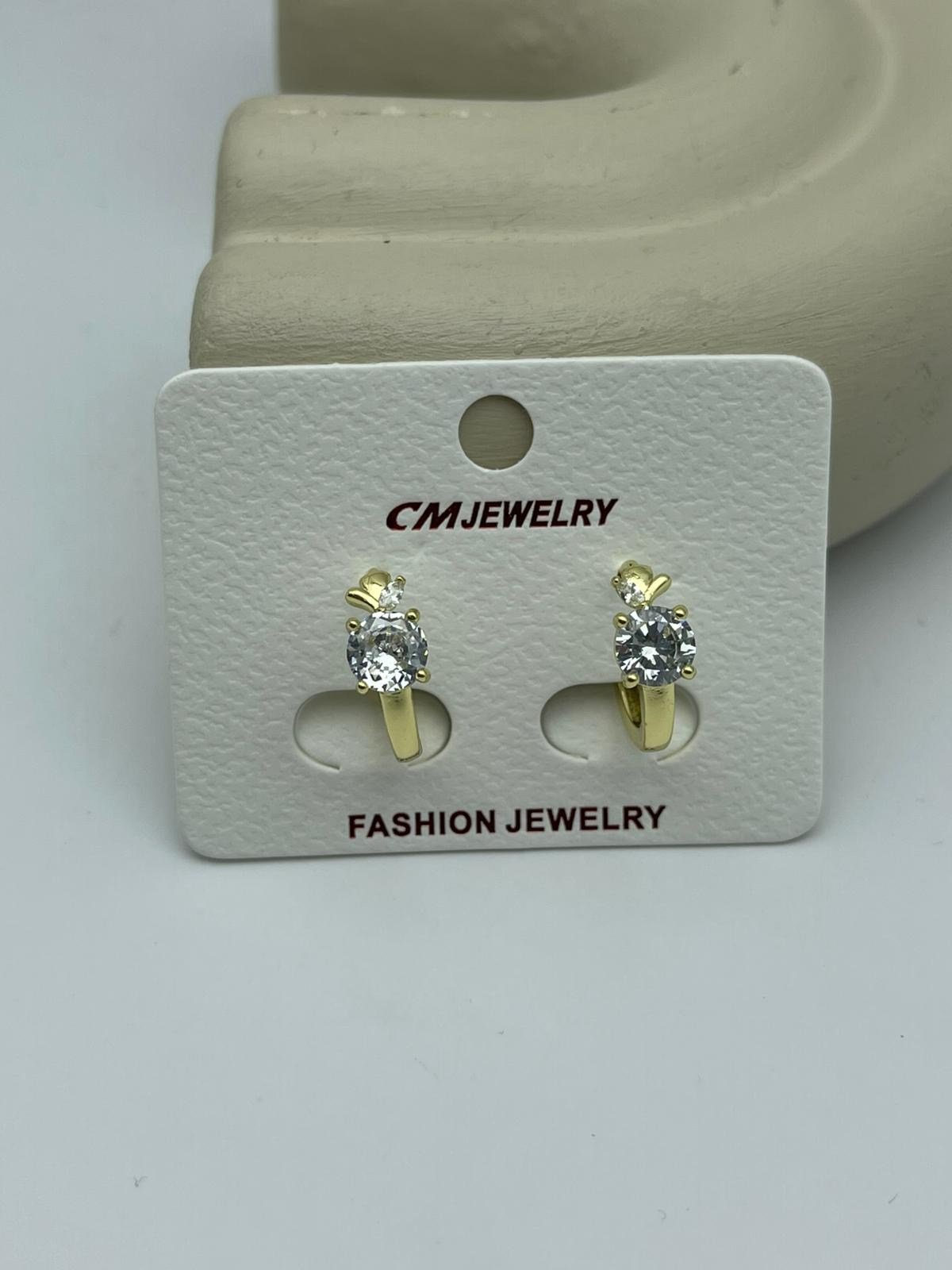 CM Taşlı Gold Küpe - 26cmkp14
