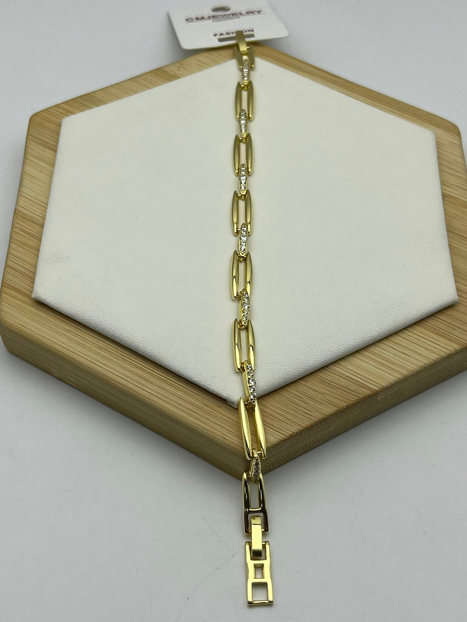 Minimal Gold Link Bileklik - 26cmblk24
