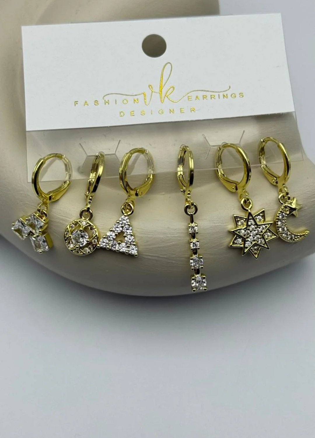 Vip 6'lı Gold Küpe - 25-vip143