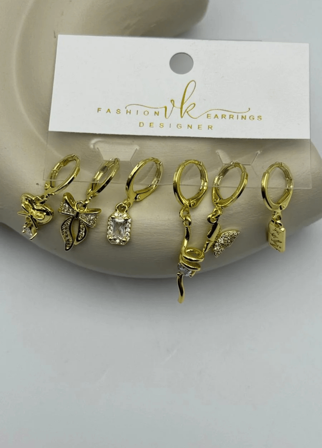 Vip 6'lı Gold Küpe - 25-vip144