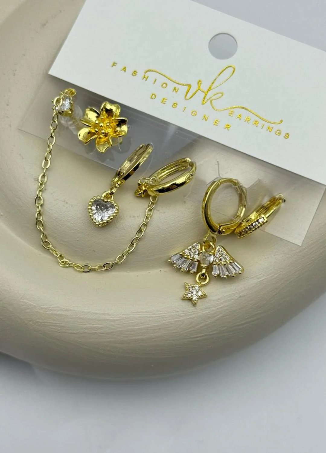 Vip 6'lı Gold Küpe - 25-vip145