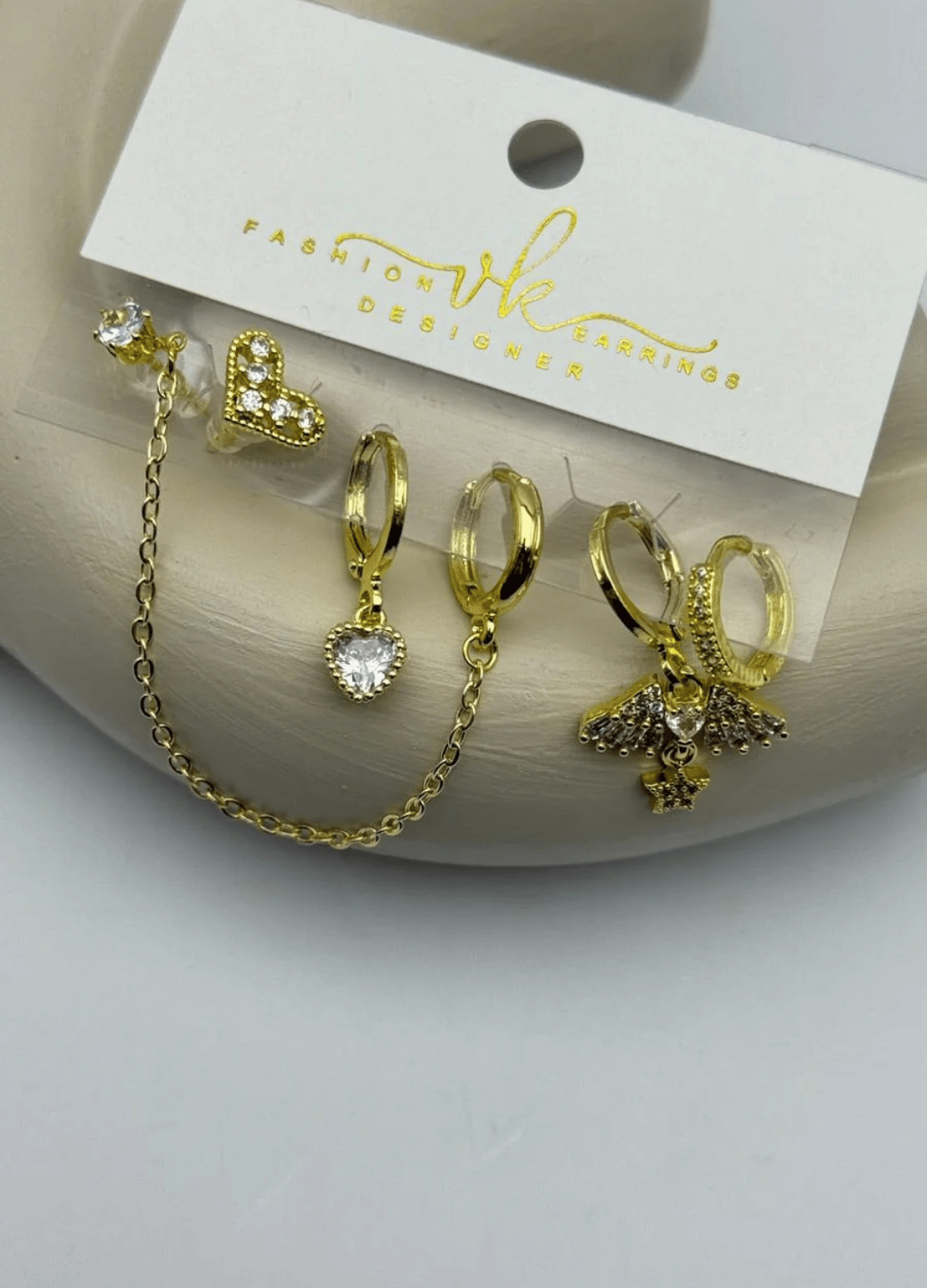 Vip 6'lı Gold Küpe - 25-vip161