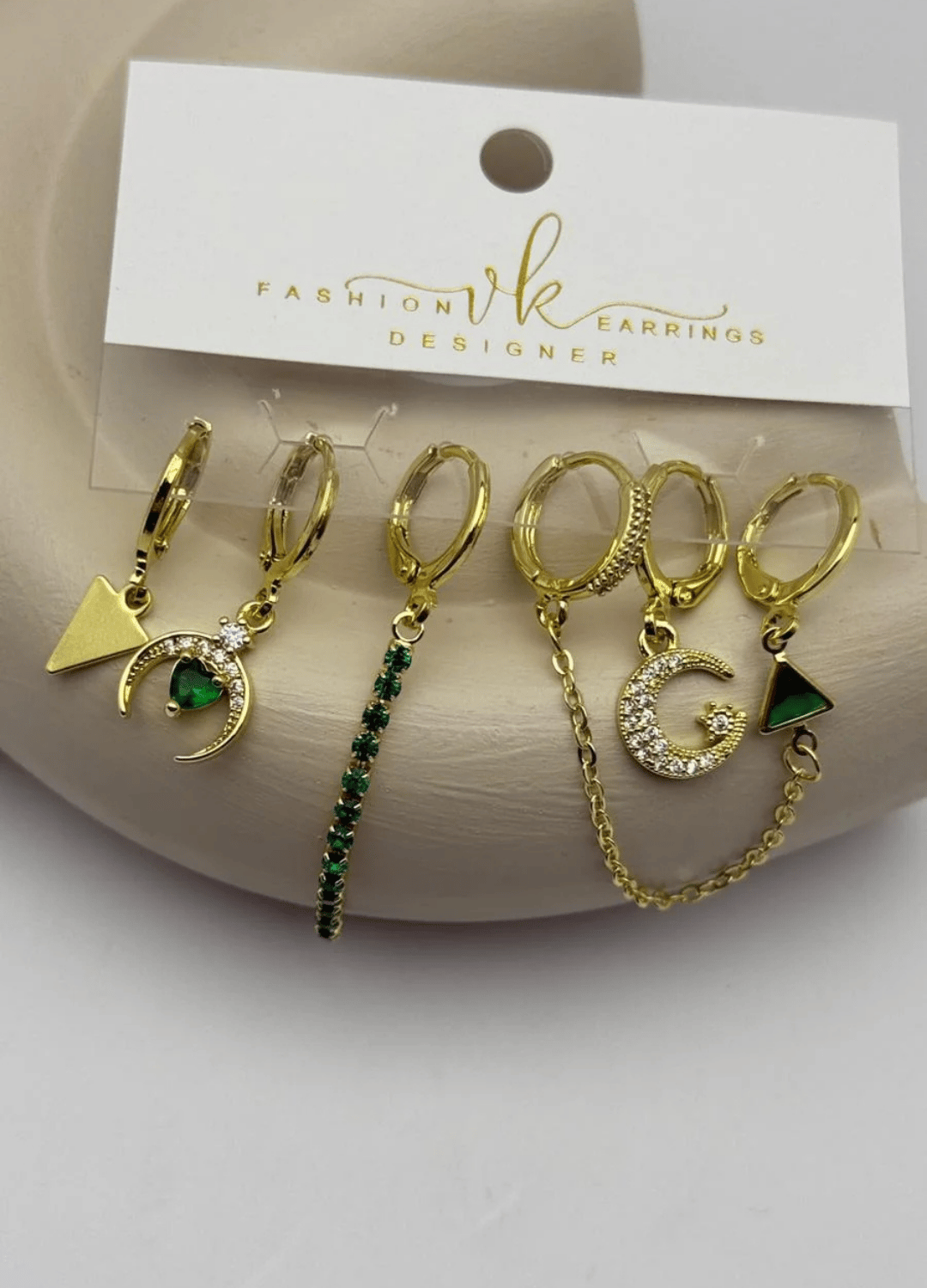 Vip 6'lı Gold Küpe - 25-vip170