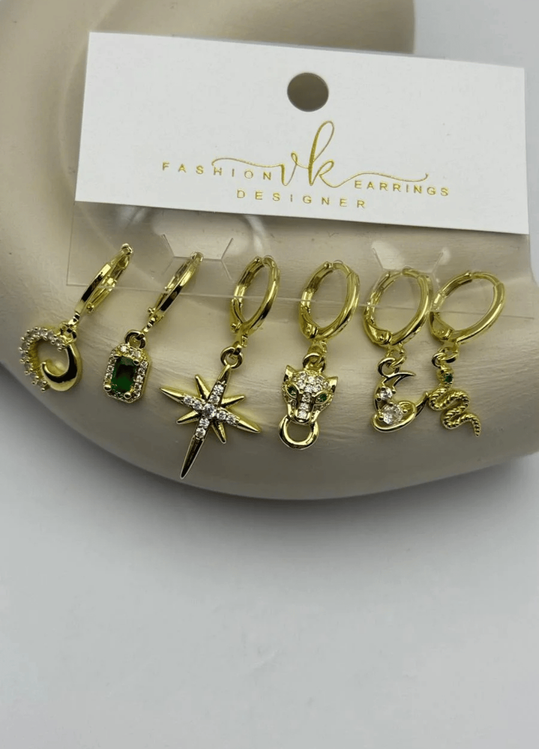 Vip 6'lı Gold Küpe - 25-vip171