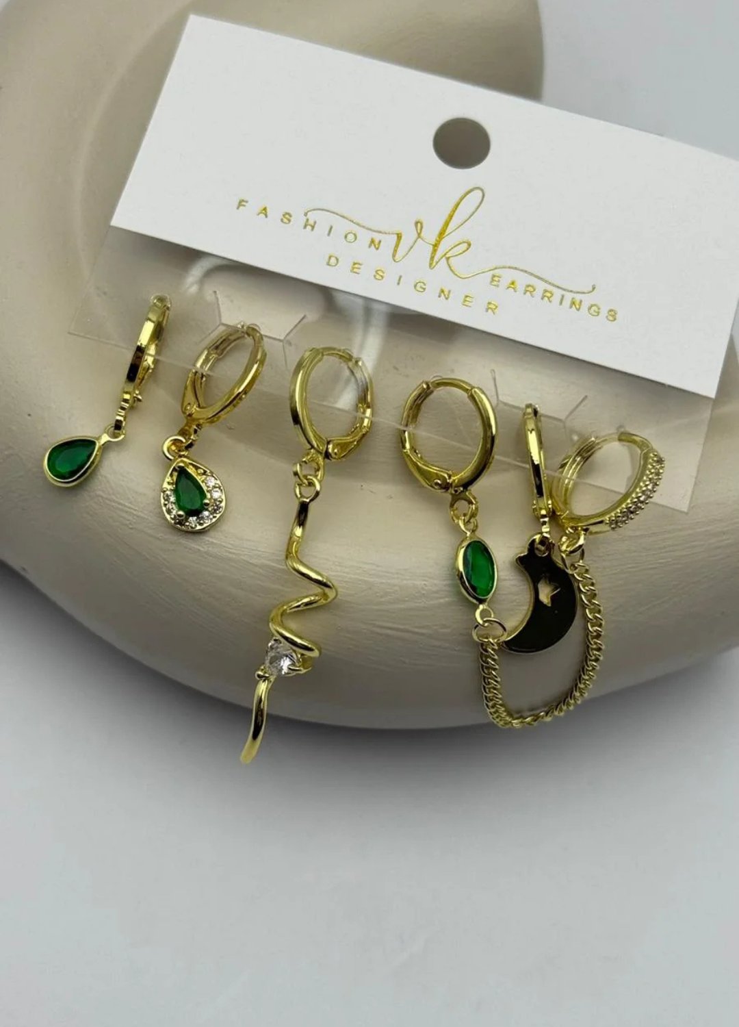 Vip 6'lı Gold Küpe - 25-vip173