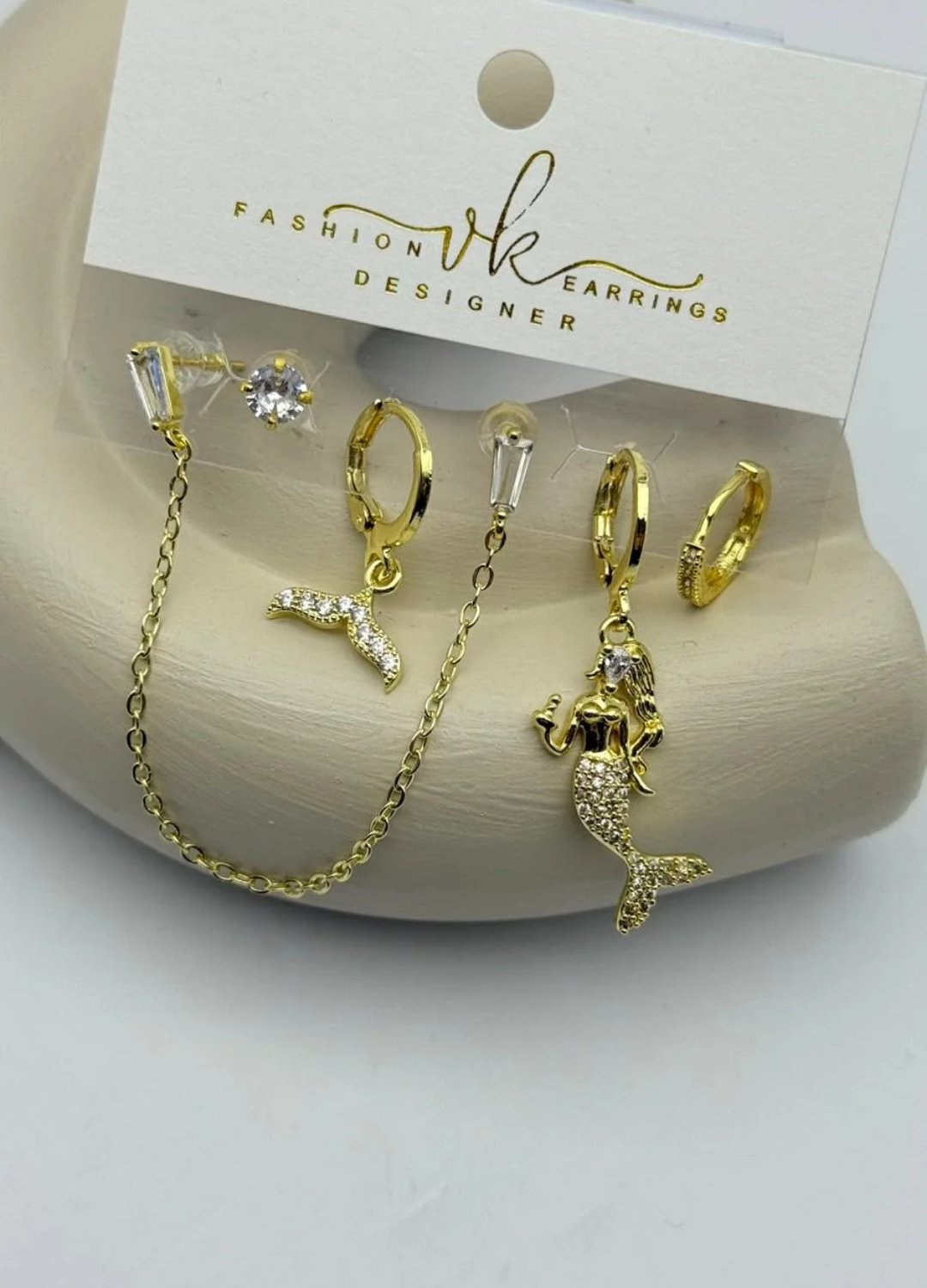 Vip 6'lı Gold Küpe - 25-vip181