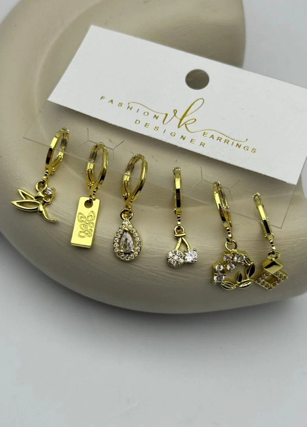 Vip 6'lı Gold Küpe - 25-vip183