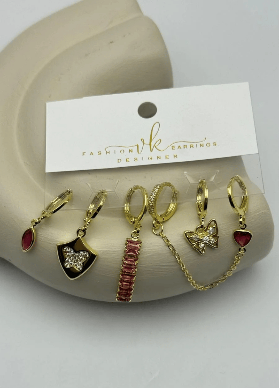 Vip 6'lı Gold Küpe - 25-vip185