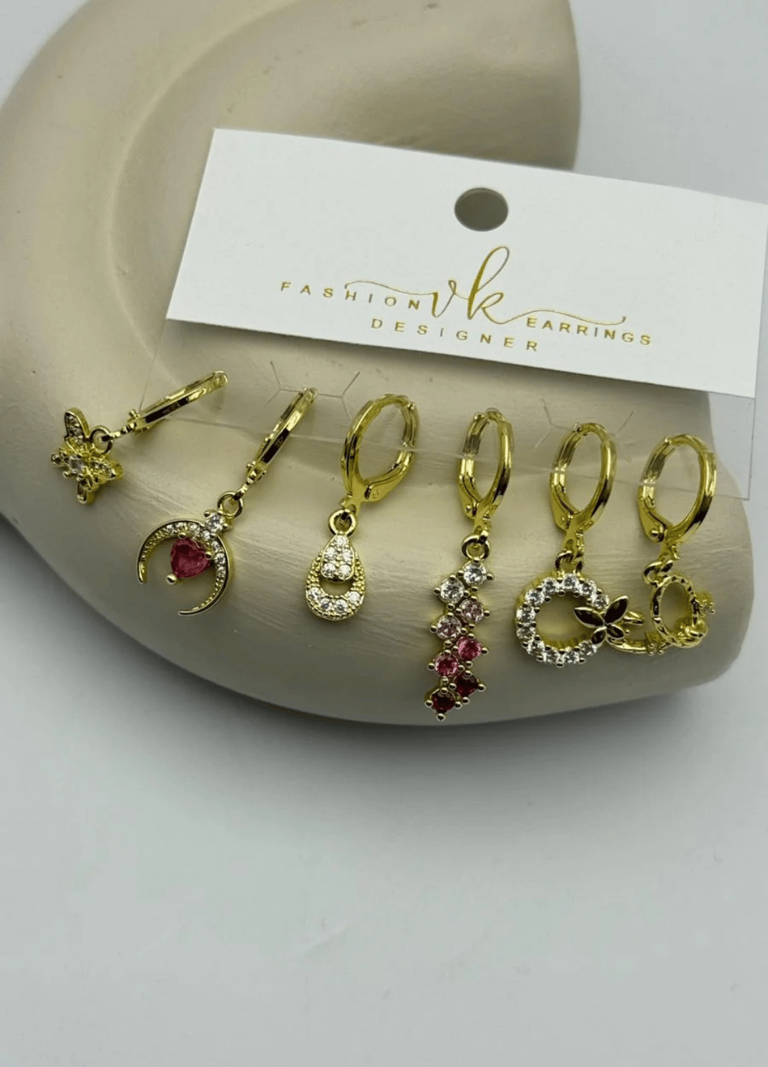 Vip 6'lı Gold Küpe - 25-vip187