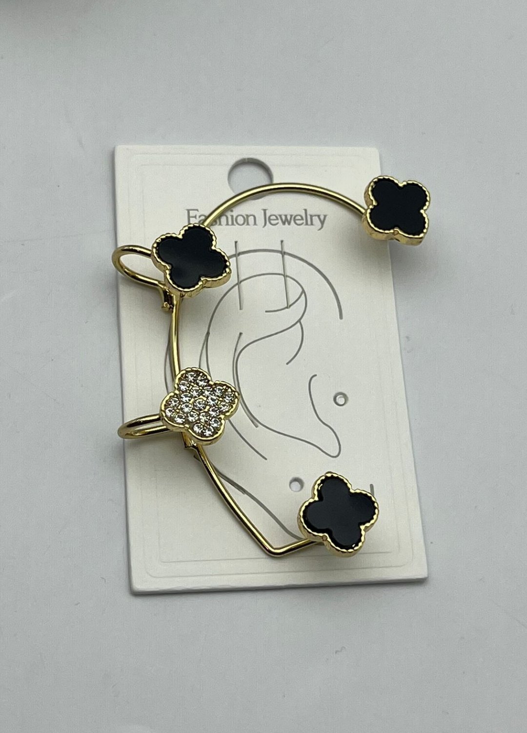 Vip Gold Kar Tanesi Earcuff Küpe - 26ear24