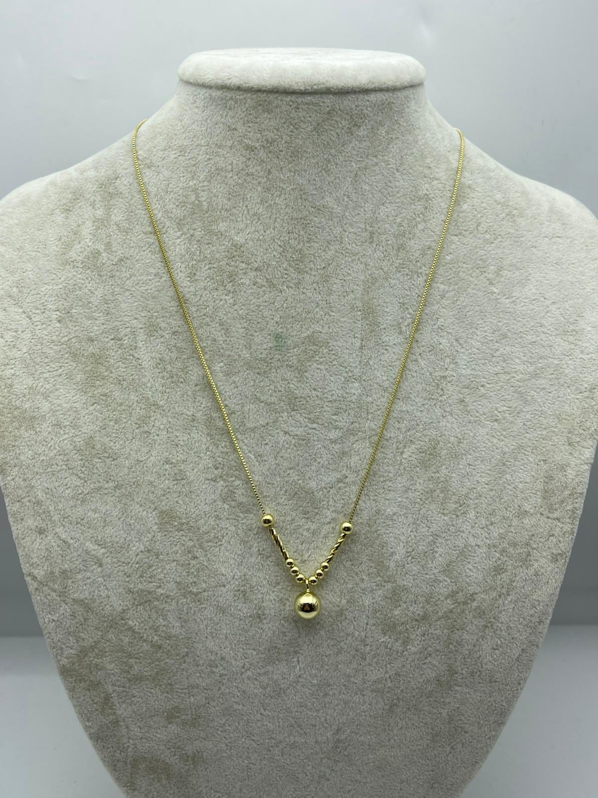 Xuping Çelik Gold Küre Kolye - 25xpk85 