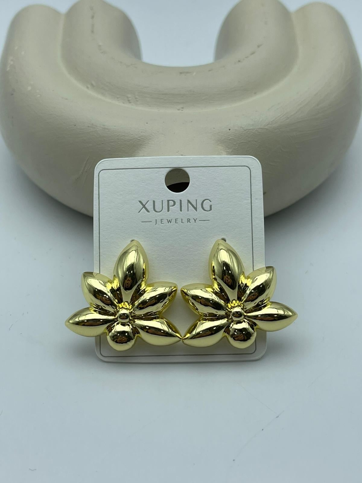 Xuping Çiçek Gold Çelik Küpe - 26xpkp36