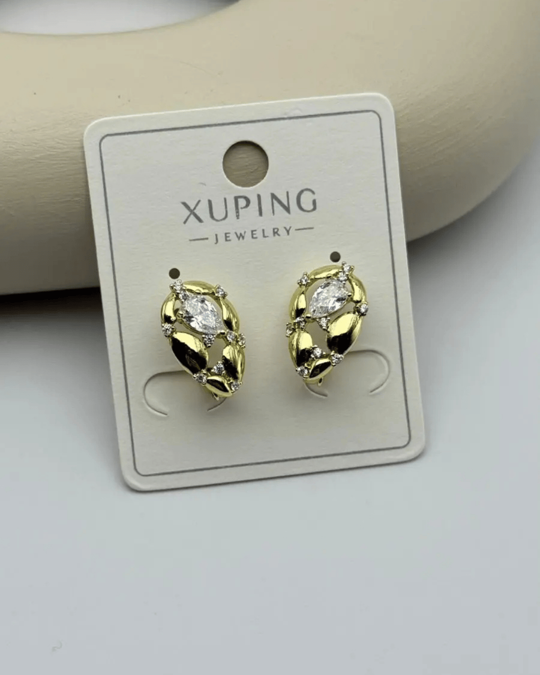 Xuping Gold Damla Taş Detay Küpe - 25-xpkp37