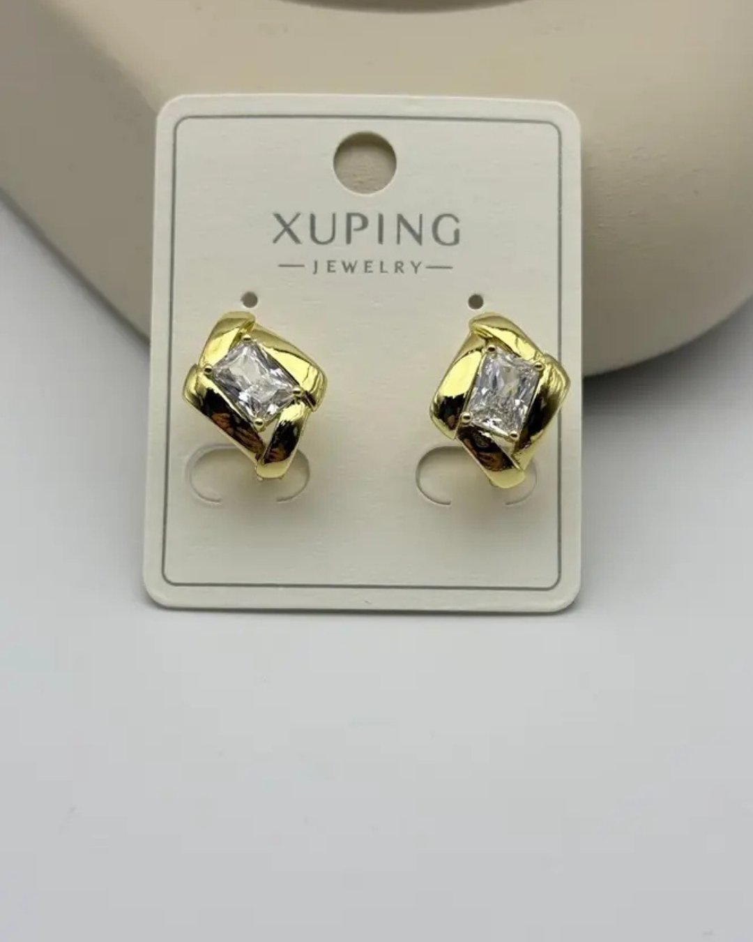 Xuping Gold Kare Taşlı Küpe - 25-xpkp198