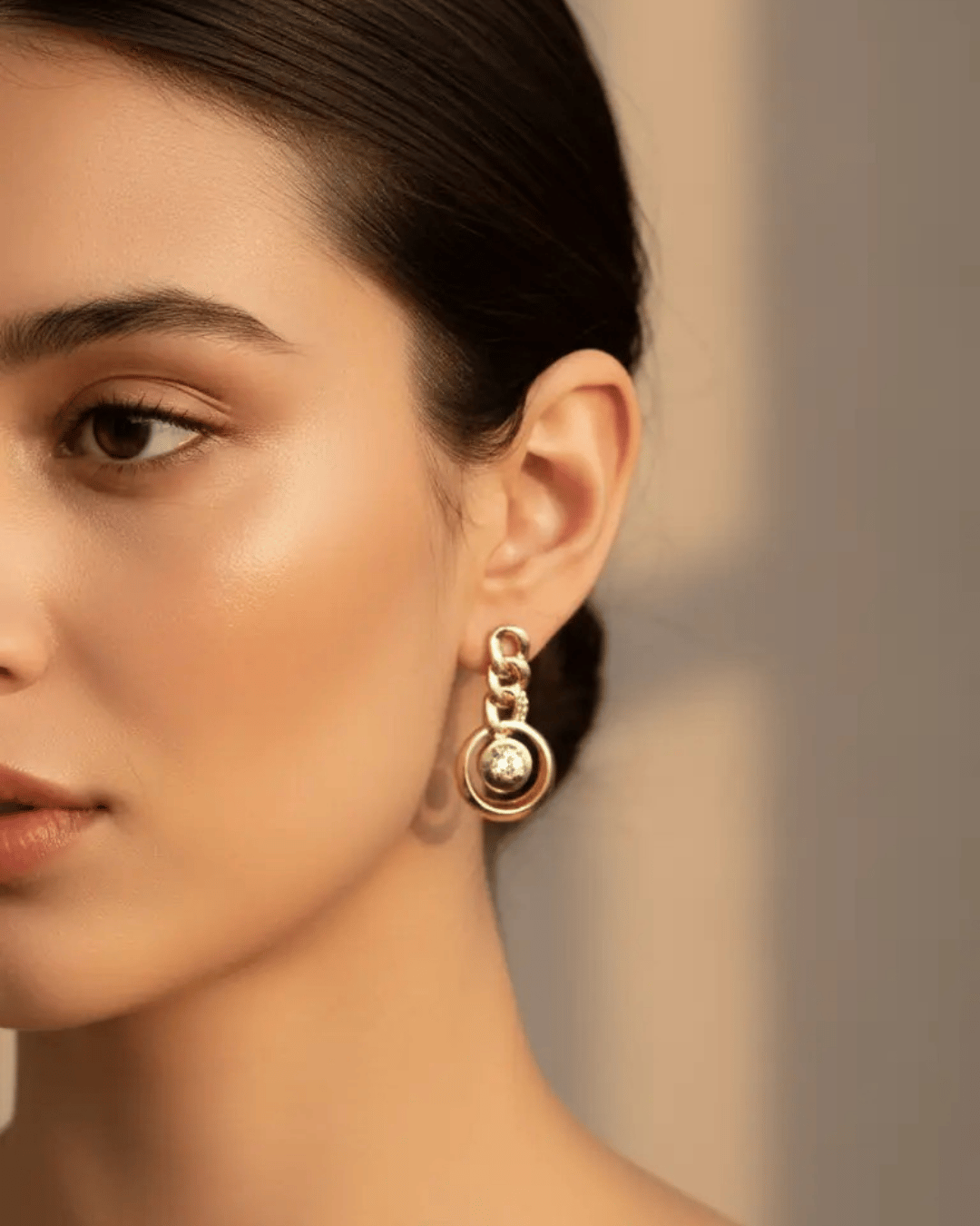 Xuping Gold Taşlı Tasarım Küpe - 25-xpkp189