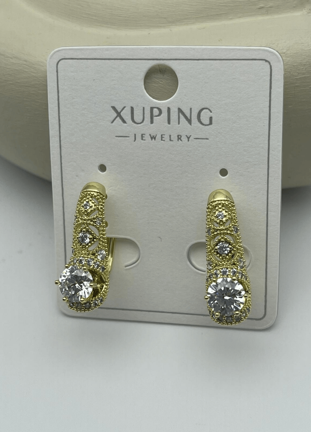 Xuping Gold Tek Taş Küpe - 25xpkp373