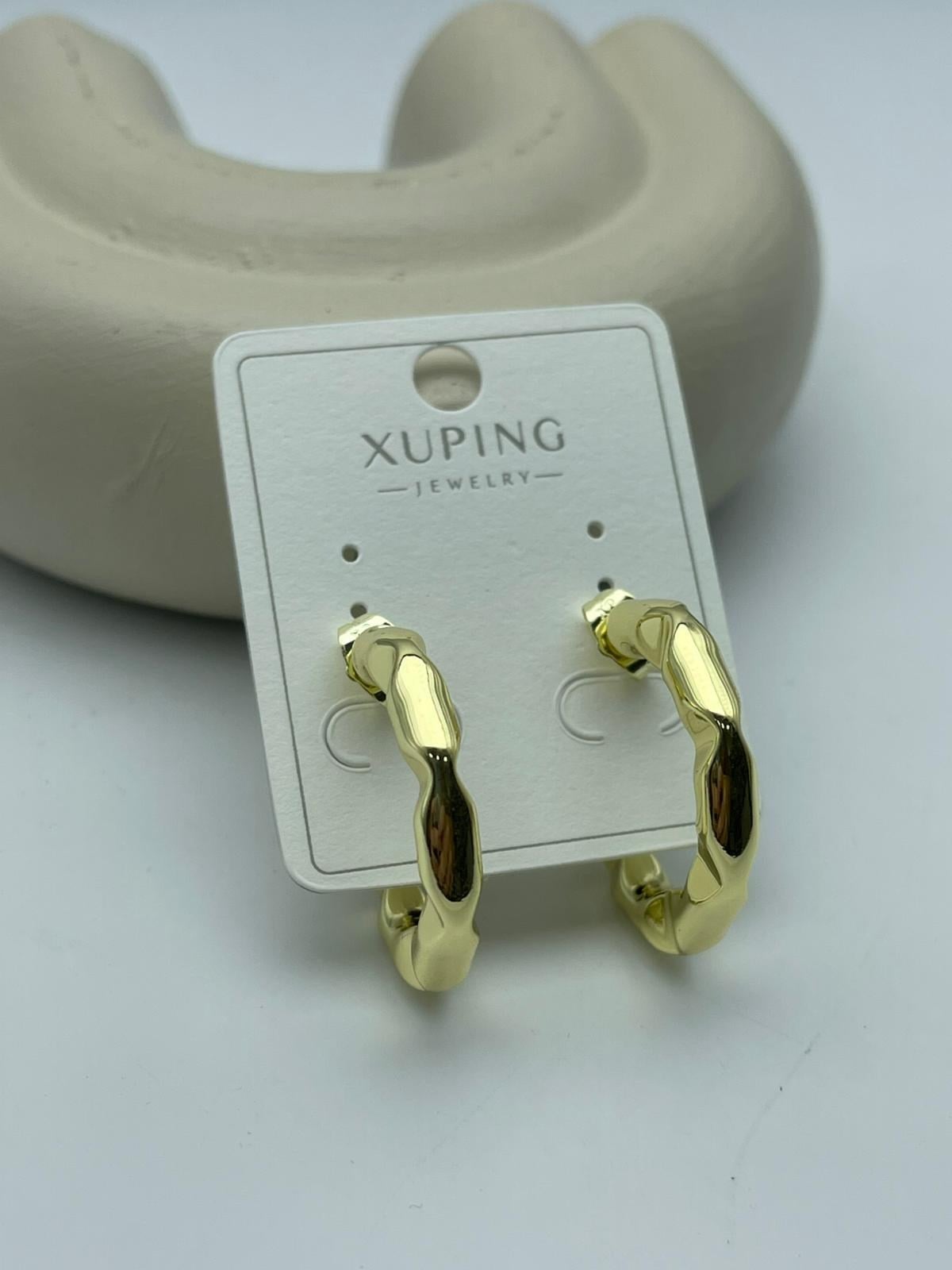 Xuping Halka Gold Çelik Küpe - 26xpkp19