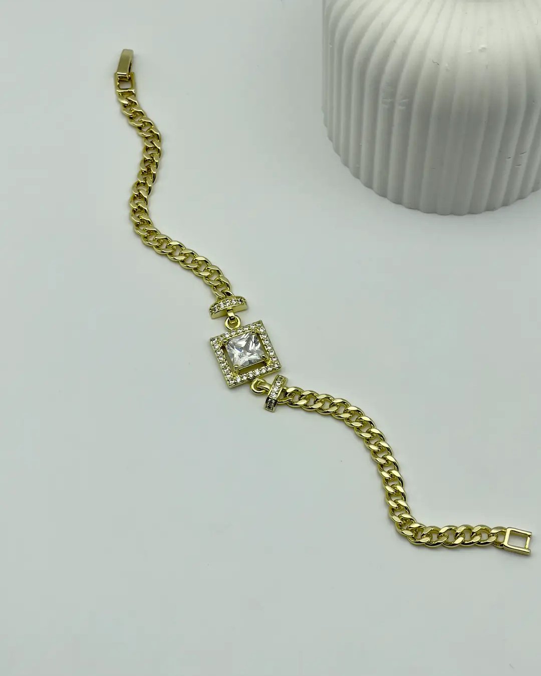 Xuping Ymz Gold Kare Taşlı Bileklik - 25-ymzb45