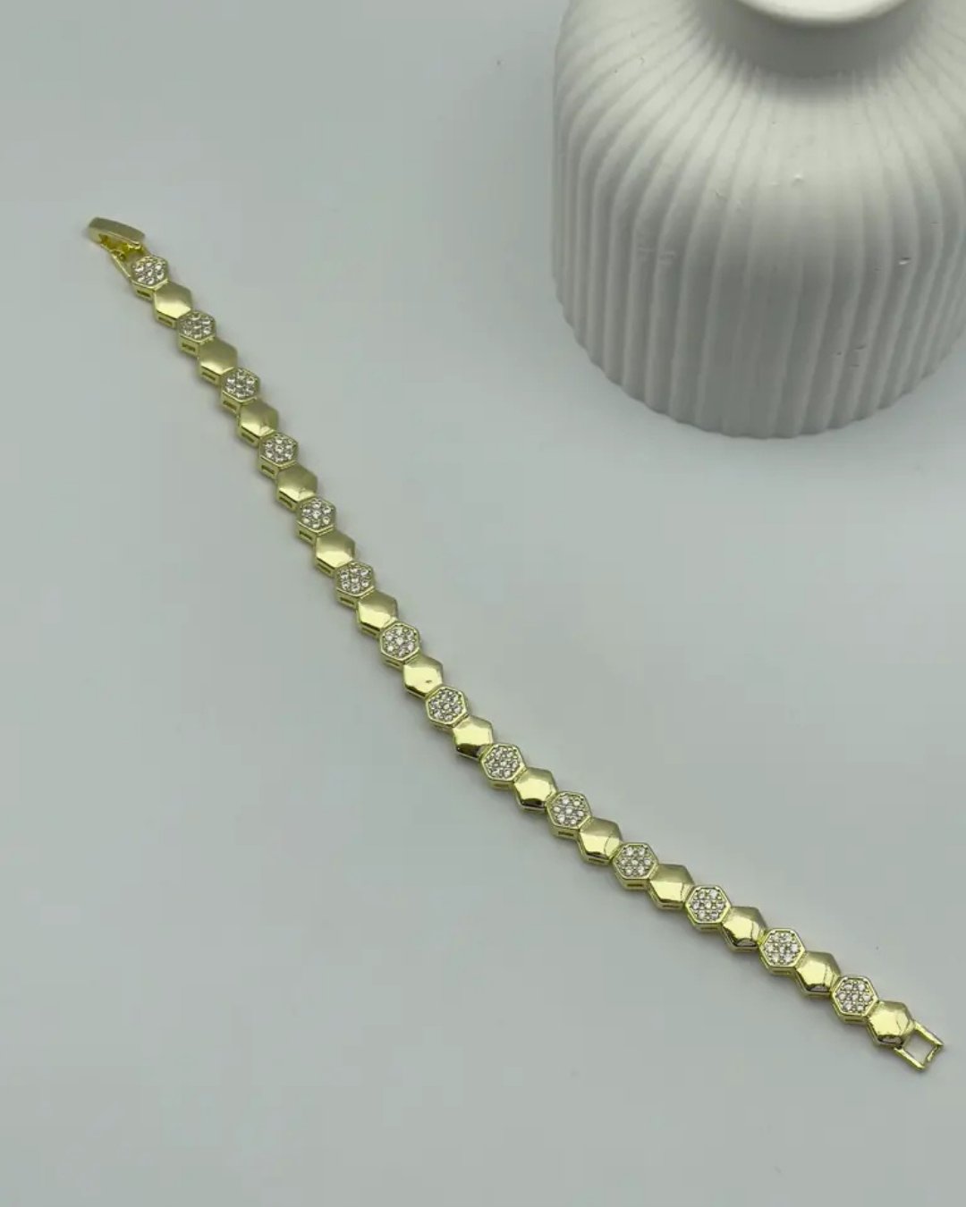 Xuping Ymz Gold Petek Desen Bileklik - 25-ymzb44