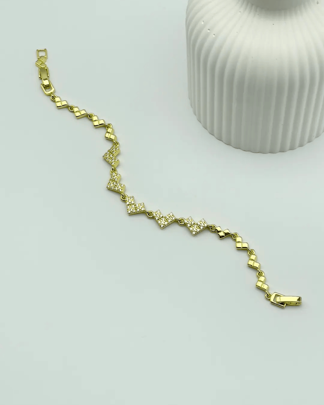 Xuping Ymz Gold Taşlı Kalp Bileklik - 25-ymzb82