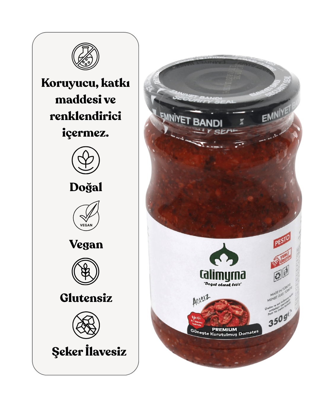 Kuru domates ezmesi - Acısız
