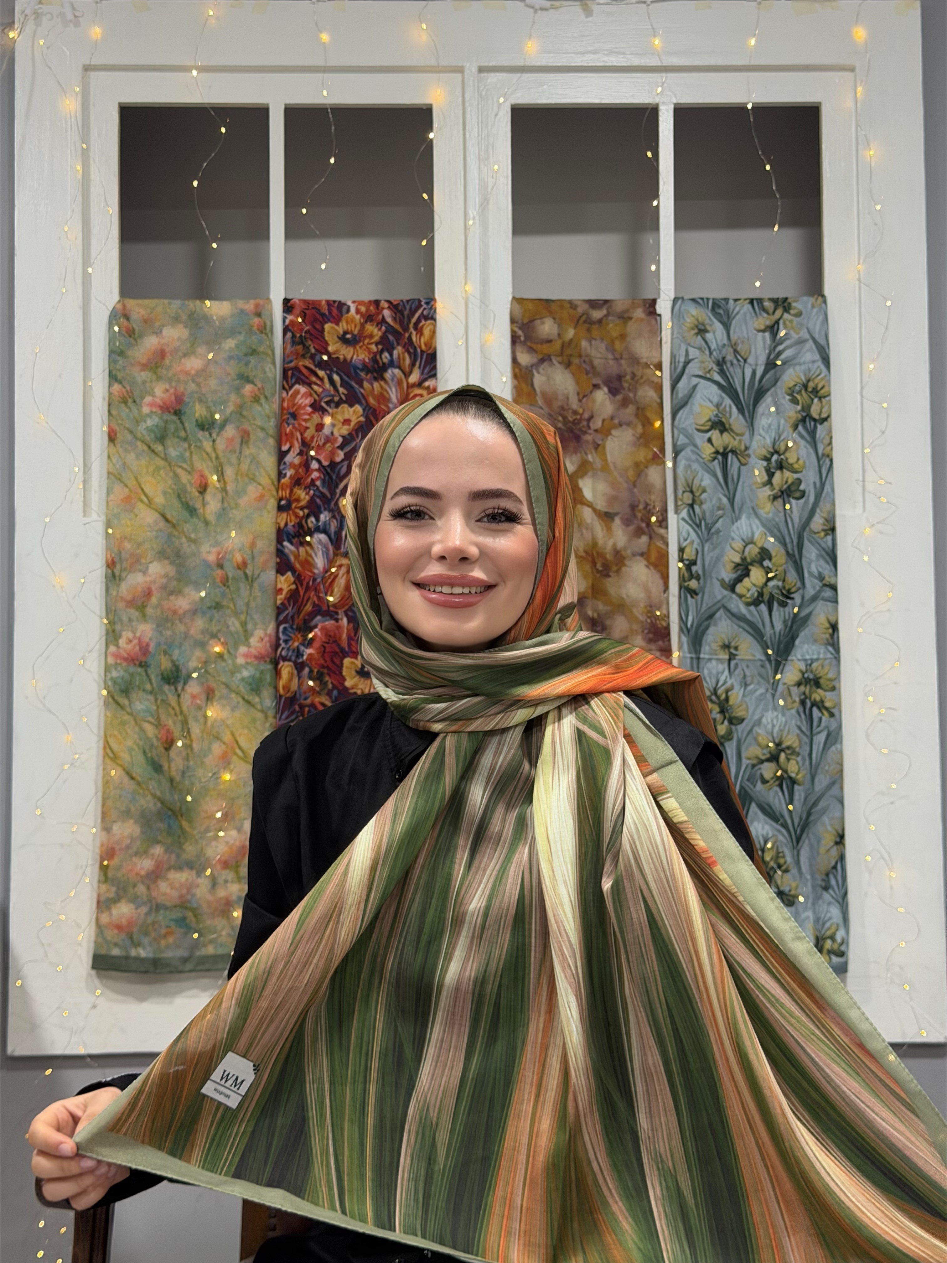 Rovia Kraş Şal - Yeşil
