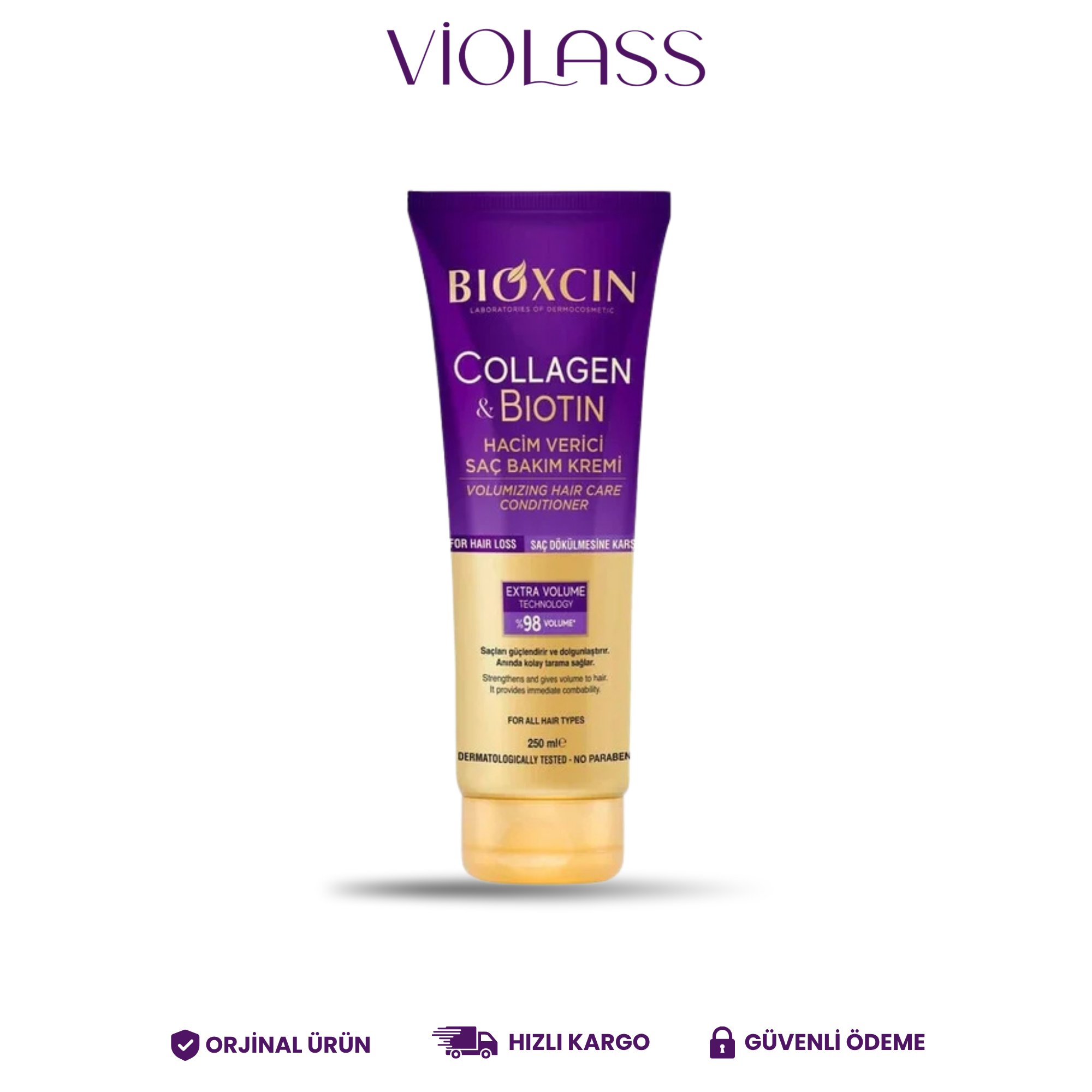 Bioxcin Collagen & Biotin Hacim Veren Saç Bakım Kremi 250 ml 