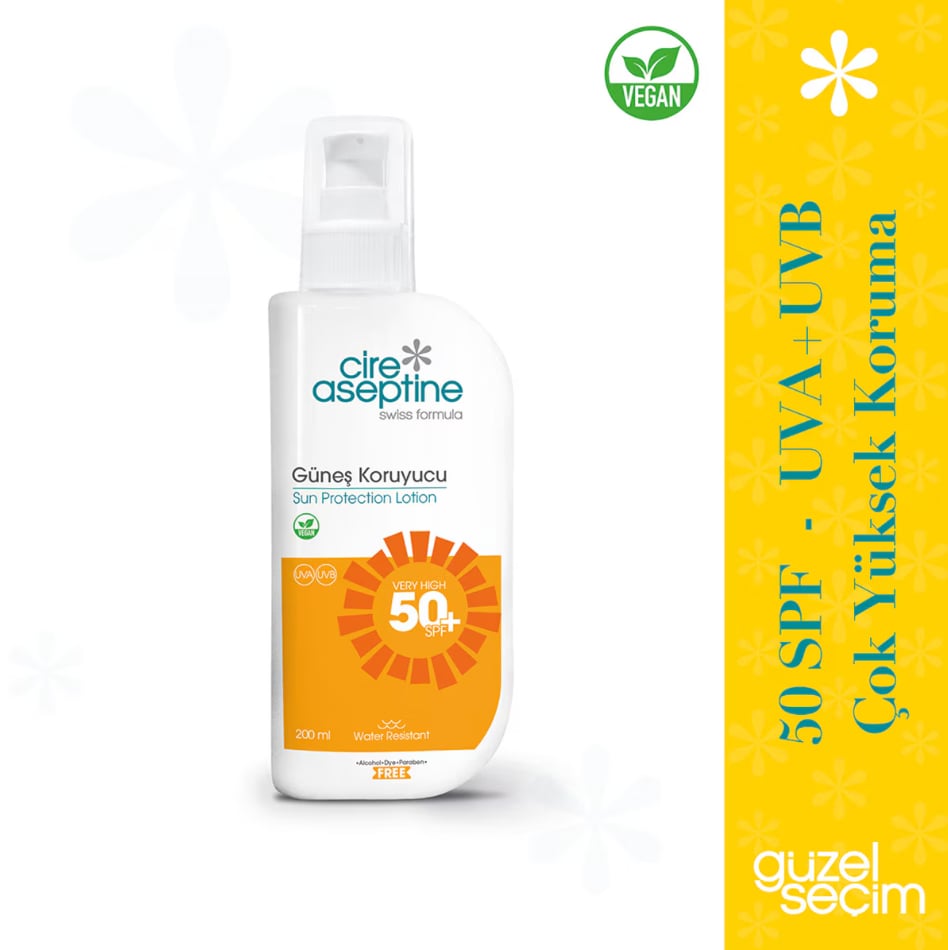 Cire Aseptine Güneş Koruyucu Krem SPF 50+ 200 ml