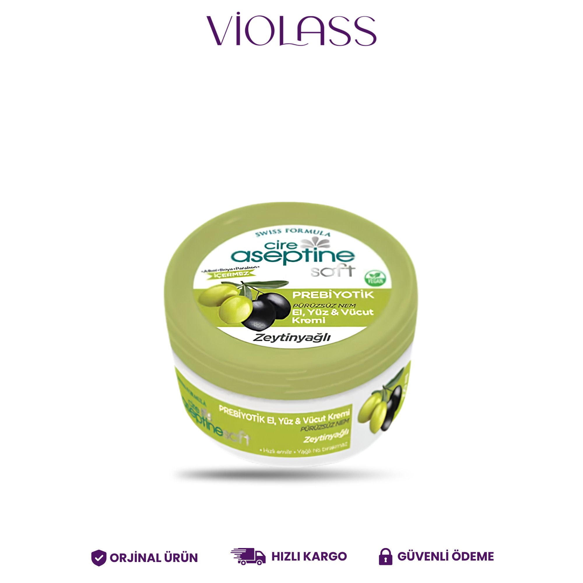 Cire Aseptine Soft Zeytinyağlı Nem Dengeleyici, Besleyici Prebiyotikli Krem 100 ml
