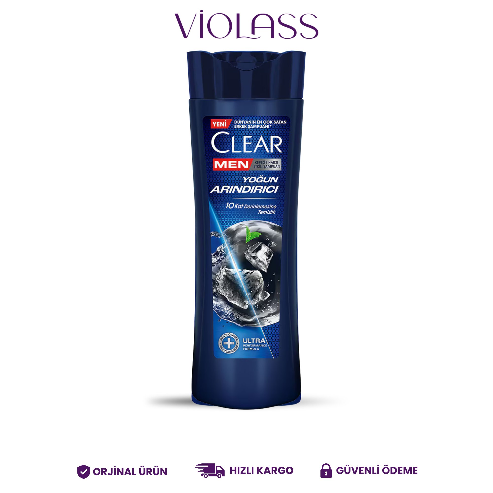 Clear Men Kepeğe Karşı Etkili Şampuan Yoğun Arındırıcı 350 ml