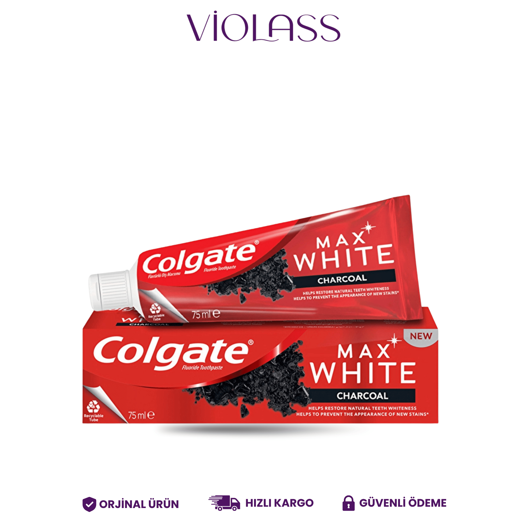 Colgate Diş Macunu Max White Kömür 75 ML