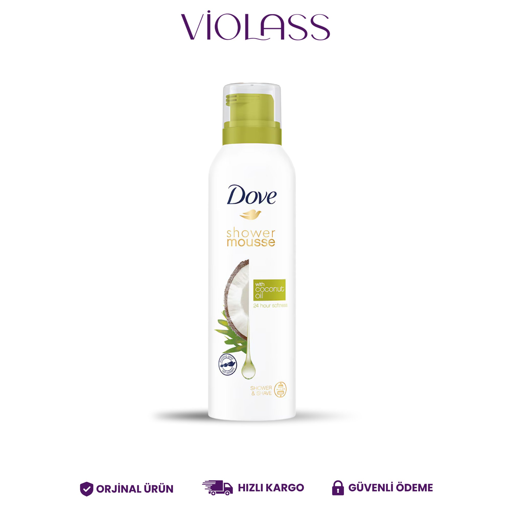 Dove Coconut Oil Duş Köpüğü 200 ml