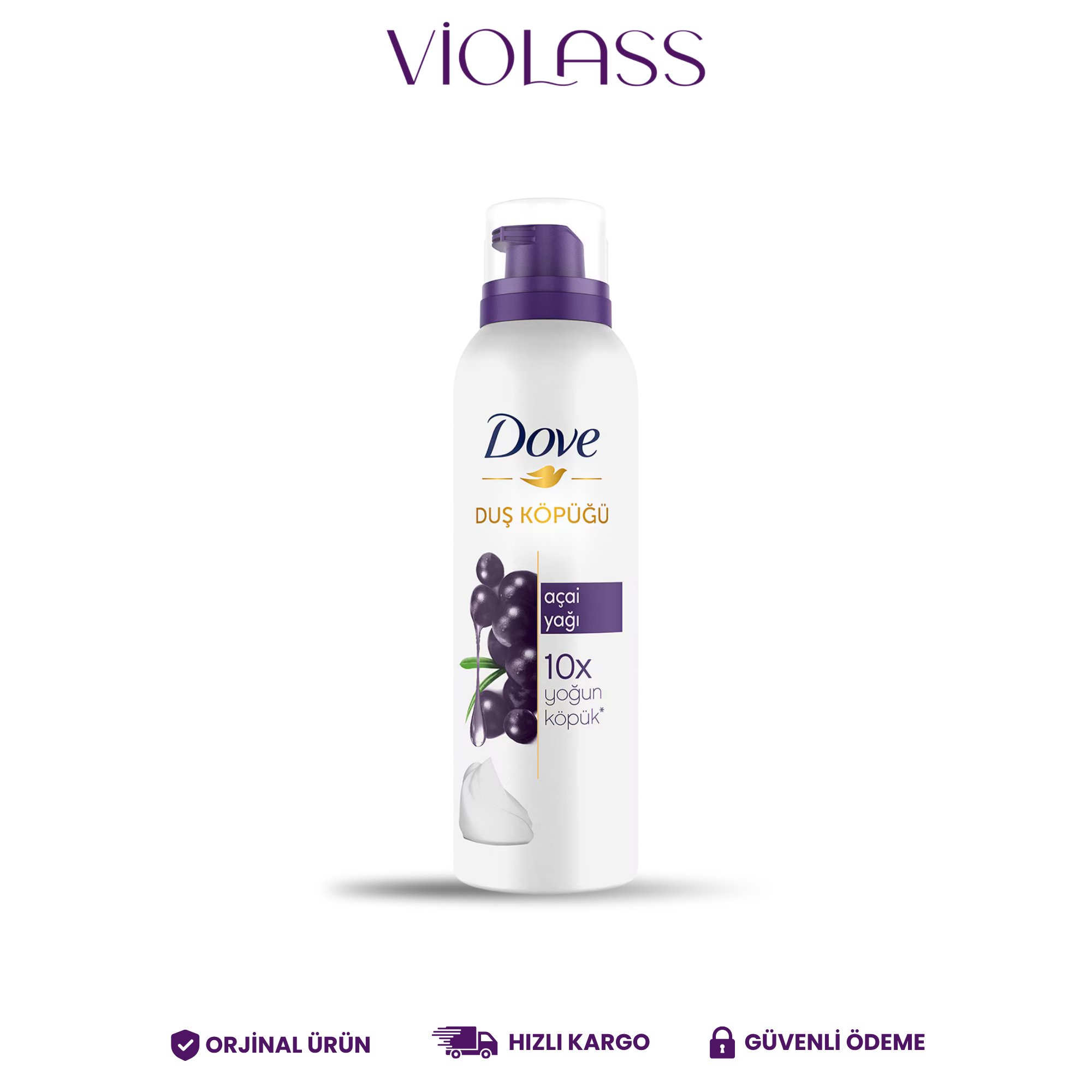 Dove Duş Köpüğü Açai Yağı Yoğun Köpük 200 ml