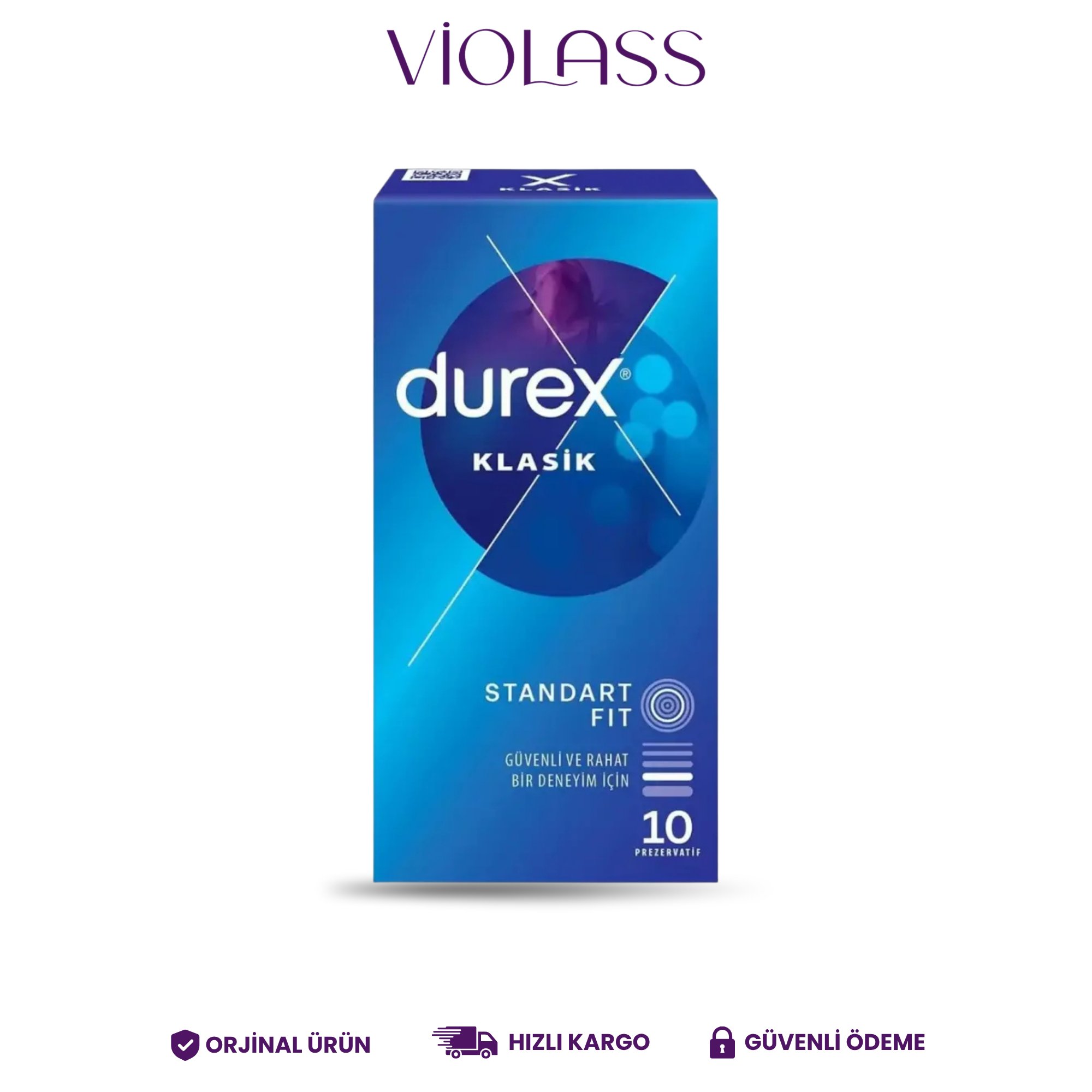 Durex Klasik Prezervatif 10'lu