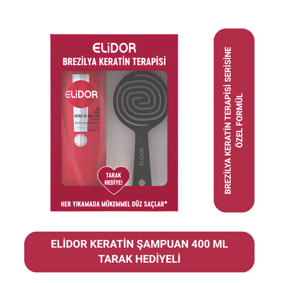 Elidor Keratin Şampuan 400 ml + Tarak Hediyeli